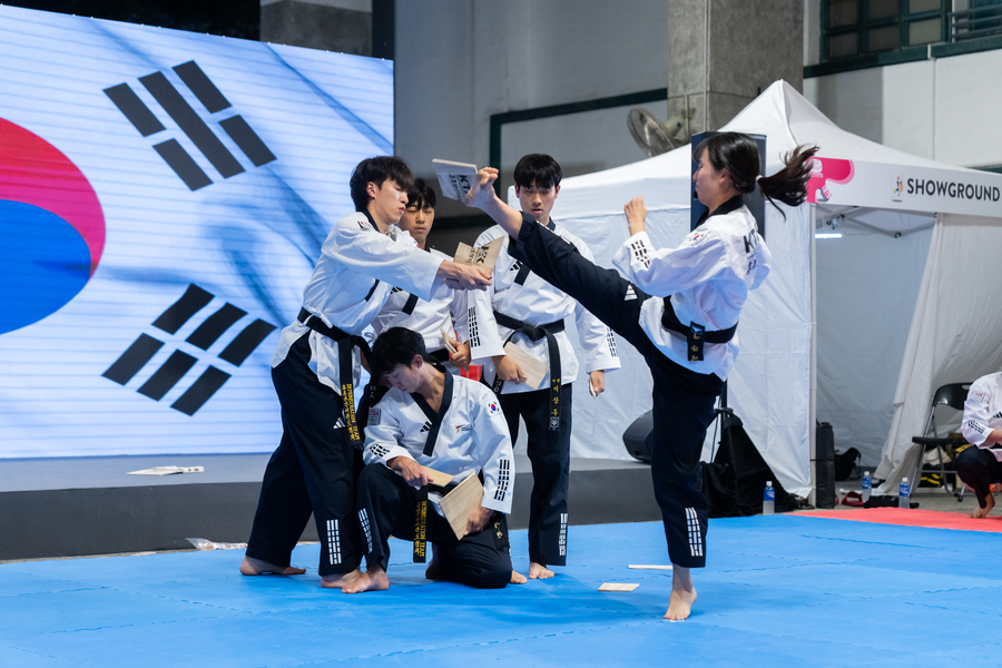 Taekwondo Demonstration Performance at Korea Square on 10.6 (Kicking)