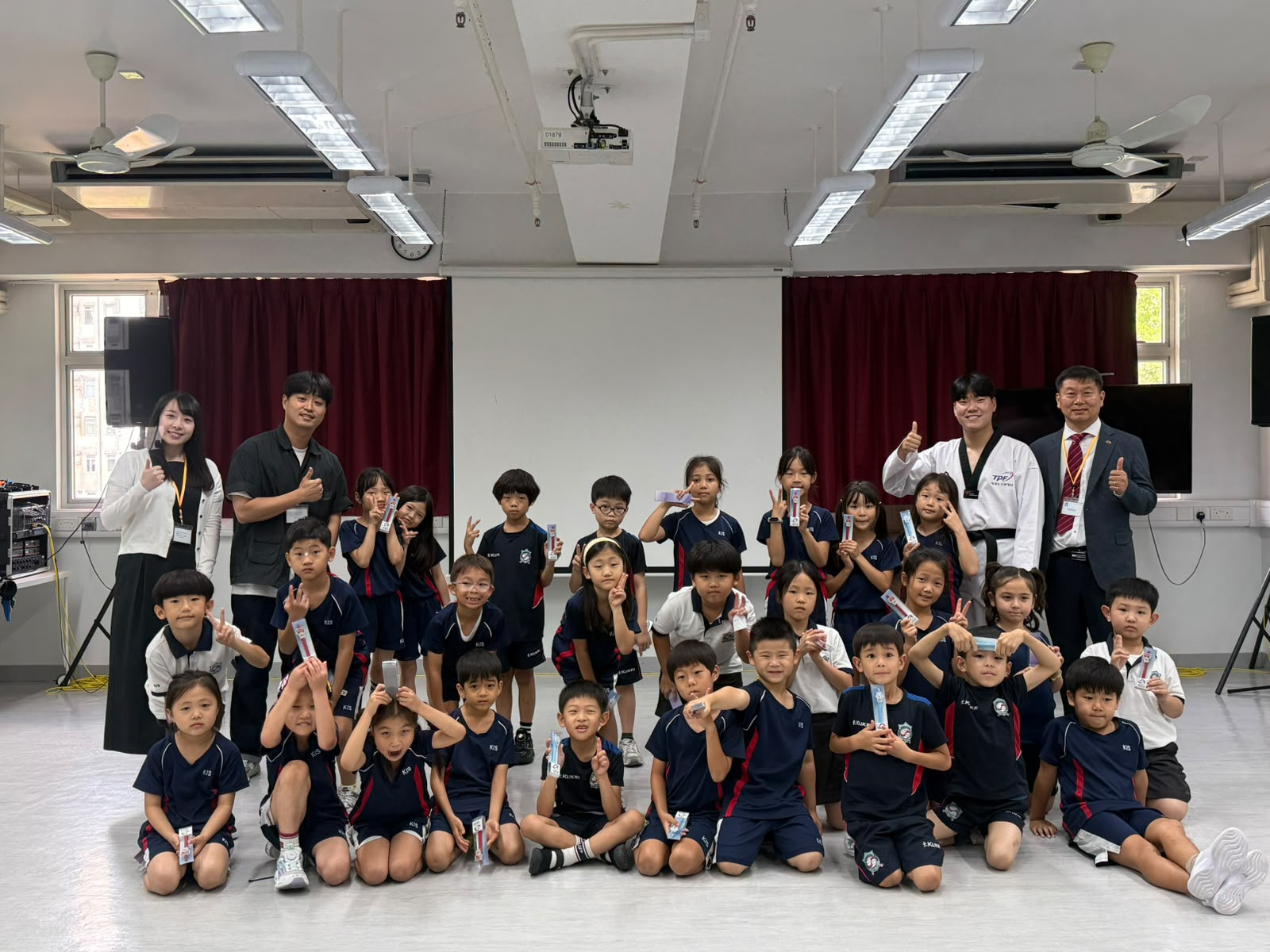 태권도진흥재단 태권도 특별수업 KIS 개최